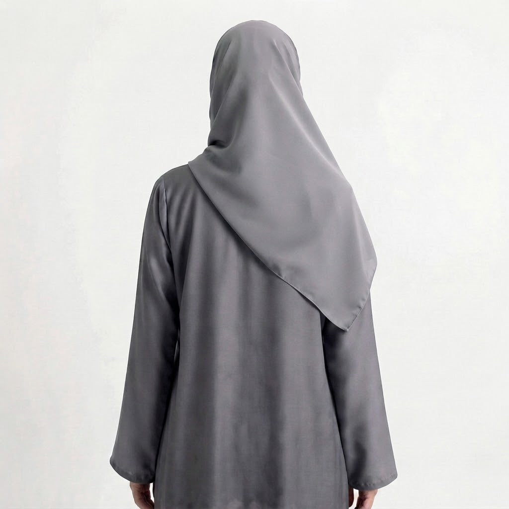 Styled look of Two-Tone Smokey Cloud Gown, perfect for everyday casual luxury, semi-formal gatherings, and boutique wear