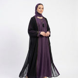 Side profile of Imperial Plum Onyx Set highlighting the silhouette