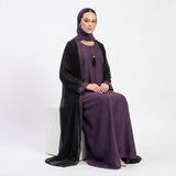 Styled full length look of Imperial Plum Onyx Set
