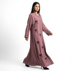 Mauve Ribbon Abaya