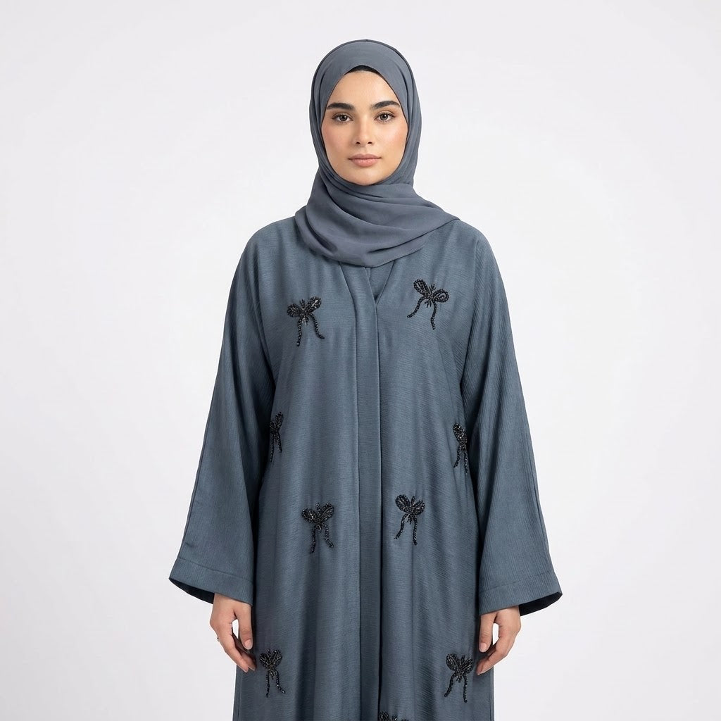 Side profile of Steel Hand-Crafted Cut-Dana Bow Coat highlighting the silhouette