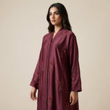 Plum Crystal Tulip Coat