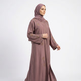 Side profile of Rose Ring Coat highlighting the silhouette