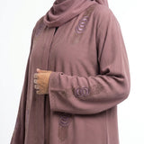 Styled look of Rose Ring Coat, perfect for festive celebrations, formal events, boutique modest wear, and evening wear