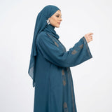 Styled look of Ocean Ring Coat, perfect for formal events, festive celebrations, boutique modest wear, and party wear