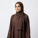 Mocha Luxe Raglan Abaya