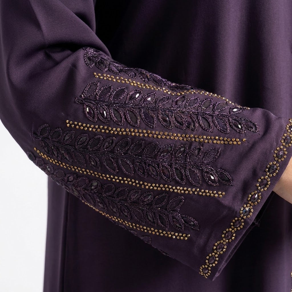 Amethyst Leaf Cutwork Coat