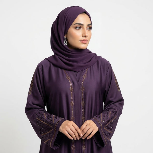 Amethyst Leaf Cutwork Coat