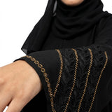 Onyx Leaf Cutwork Coat
