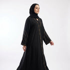 Onyx Leaf Cutwork Coat