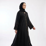 Onyx Leaf Cutwork Coat