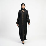 Onyx Leaf Cutwork Coat
