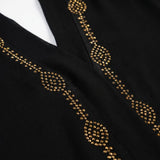 Onyx Leaf Cutwork Coat