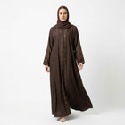 Espresso Leaf Cutwork Coat