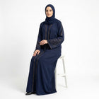 Deep Navy Leaf Coat