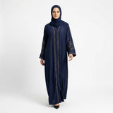 Deep Navy Leaf Coat