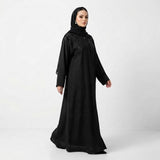 Onyx Cut Dana Embellished Coat styled full length view