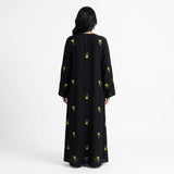 Styled look of Delicate Floral Sprig Coat, perfect for semi-formal gatherings, daily luxury wear, festive events, and modest boutique fashion