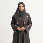 Brown Crimson Flora Paisley Coat