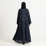 Side profile of Royal Steel Botanical Coat highlighting the silhouette