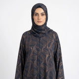 Metallic Wave Swirl Coat