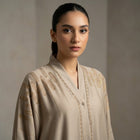 Golden Cascade Abaya