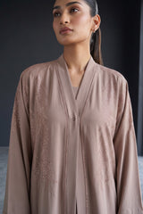 Styled look of Aurora Stone Abaya, perfect for everyday wear