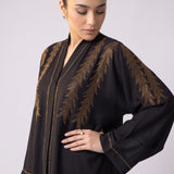 Dusty Rose Feather Abaya