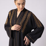 Dusty Rose Feather Abaya