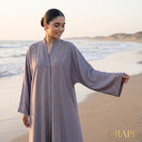 Close-up detail of Rhinestone Starburst Abaya 2 showcasing the design work