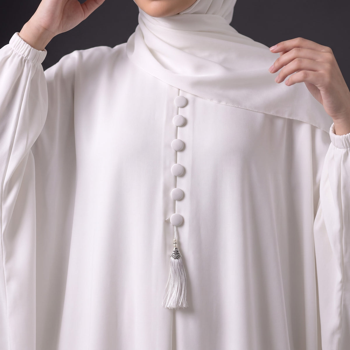 Pearl Tassel Nida Kaftan
