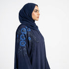 Sapphire Bloom Embroidered Coat